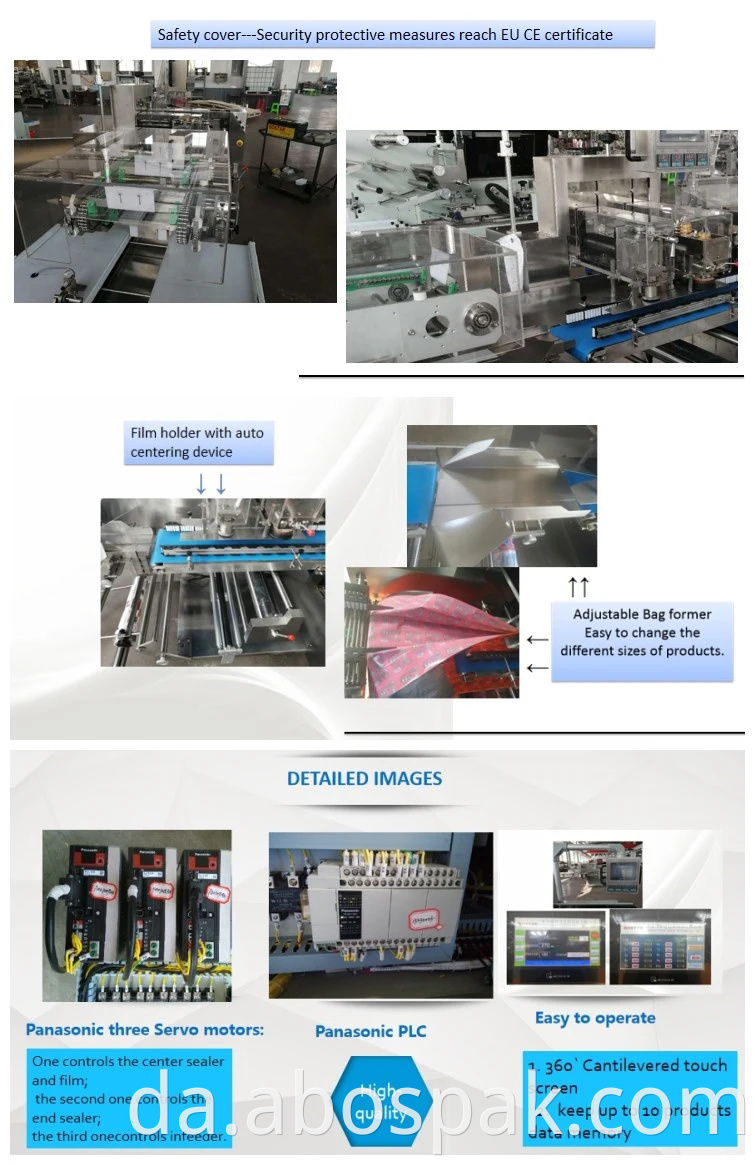 Automatisk flere sekundære flow Food Packing Emballage Machine til Instant Noodles / Biscuits / Snack